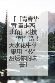 「青春华章·重走西北角」科技“智”造！天水花牛苹果用“芯”甜透你的味蕾