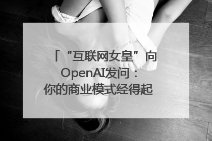 “互联网女皇”向OpenAI发问：你的商业模式经得起价格战考验么？