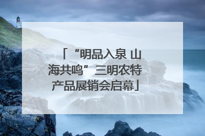 “明品入泉 山海共鸣”三明农特产品展销会启幕