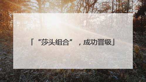 “莎头组合”，成功晋级