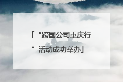 “跨国公司重庆行”活动成功举办
