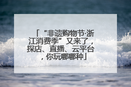 “非遗购物节·浙江消费季”又来了，探店、直播、云平台，你玩哪哪种