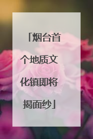 烟台首个地质文化镇即将揭面纱