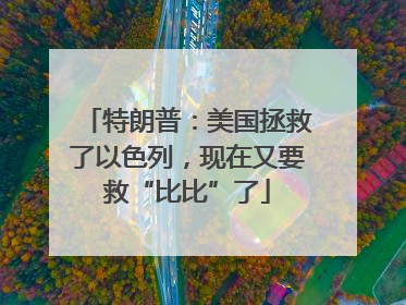 特朗普：美国拯救了以色列，现在又要救“比比”了