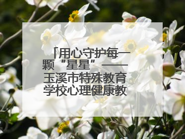 用心守护每一颗“星星”——玉溪市特殊教育学校心理健康教育工作纪实
