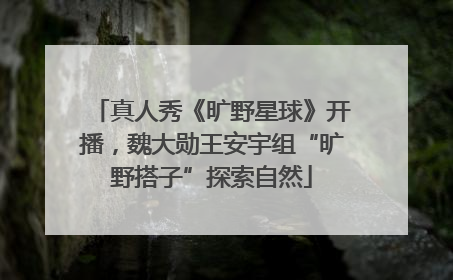 真人秀《旷野星球》开播，魏大勋王安宇组“旷野搭子”探索自然