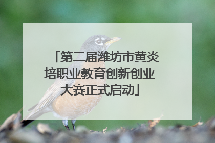 第二届潍坊市黄炎培职业教育创新创业大赛正式启动