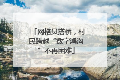 网格员搭桥，村民跨越“数字鸿沟”不再困难