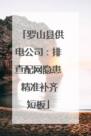 罗山县供电公司：排查配网隐患 精准补齐短板
