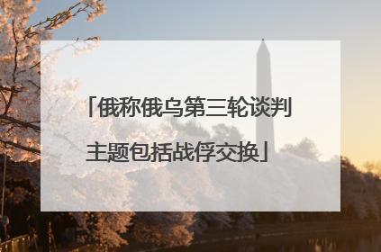 俄称俄乌第三轮谈判主题包括战俘交换