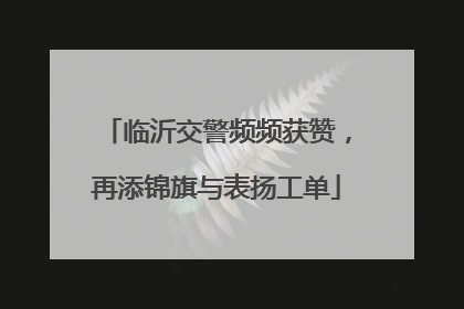 临沂交警频频获赞，再添锦旗与表扬工单