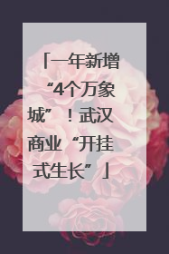 一年新增“4个万象城”！武汉商业“开挂式生长”