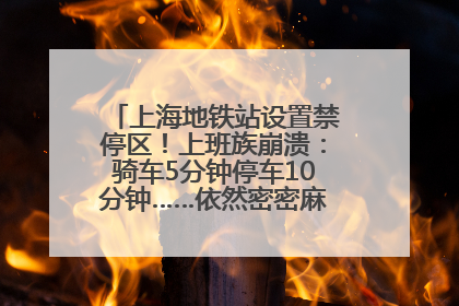 上海地铁站设置禁停区！上班族崩溃：骑车5分钟停车10分钟……依然密密麻麻无从下脚？