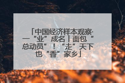 中国经济样本观察·一“业”成名丨面包“总动员”！“走”天下也“香”家乡