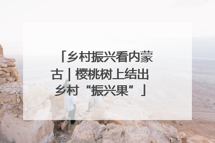 乡村振兴看内蒙古｜樱桃树上结出乡村“振兴果”