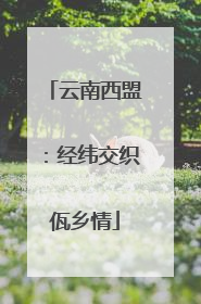 云南西盟：经纬交织佤乡情