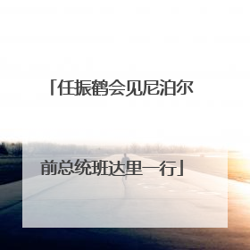 任振鹤会见尼泊尔前总统班达里一行