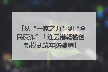 从“一家之力”到“全民反诈”！连云港赣榆创新模式筑牢防骗墙
