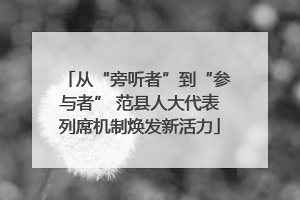 从“旁听者”到“参与者” 范县人大代表列席机制焕发新活力