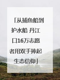 从捕鱼船到护水船 丹江口16万志愿者用双手捧起生态信仰