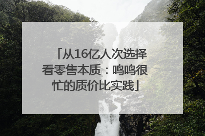 从16亿人次选择看零售本质：鸣鸣很忙的质价比实践