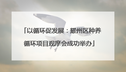 以循环促发展：耀州区种养循环项目观摩会成功举办