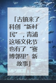 古镇来了科创“新村民”，青浦这场文化节也有了“赛博邻里”新故事