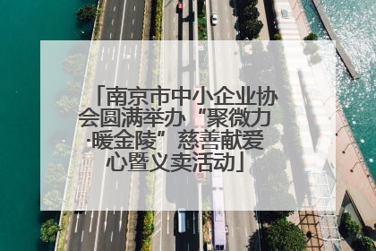 南京市中小企业协会圆满举办“聚微力·暖金陵”慈善献爱心暨义卖活动