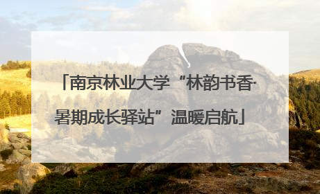 南京林业大学“林韵书香·暑期成长驿站”温暖启航