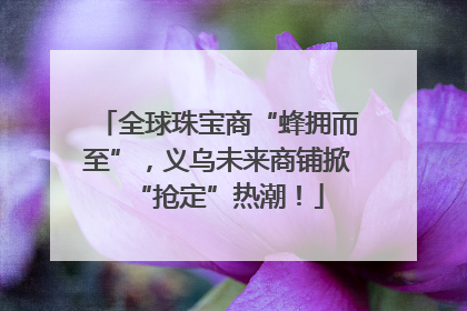 全球珠宝商“蜂拥而至”，义乌未来商铺掀“抢定”热潮！