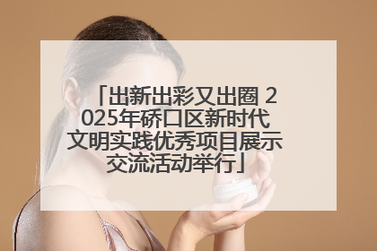 出新出彩又出圈 2025年硚口区新时代文明实践优秀项目展示交流活动举行