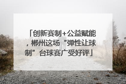 创新赛制+公益赋能，郴州这场“弹性让球制”台球赛广受好评