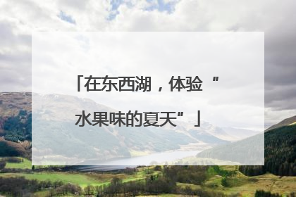 在东西湖，体验“水果味的夏天”