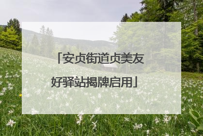 安贞街道贞美友好驿站揭牌启用