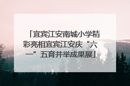 宜宾江安南城小学精彩亮相宜宾江安庆“六一”五育并举成果展