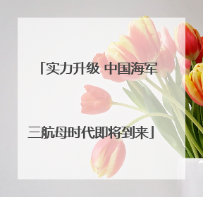实力升级 中国海军三航母时代即将到来
