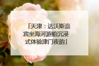 天津：达沃斯嘉宾坐海河游船沉浸式体验津门夜韵