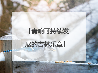 奏响可持续发展的吉林乐章