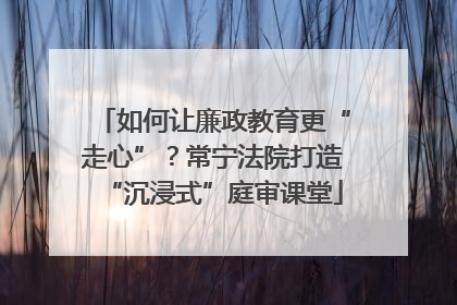 如何让廉政教育更“走心”？常宁法院打造“沉浸式”庭审课堂