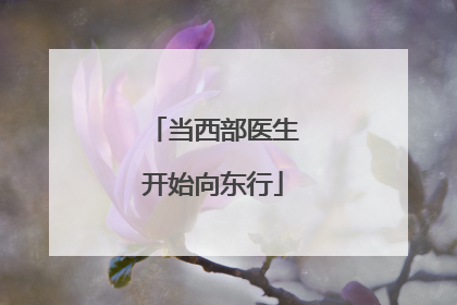 当西部医生开始向东行