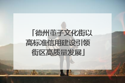 德州董子文化街以高标准信用建设引领街区高质量发展