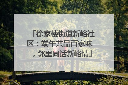 徐家楼街道新峪社区：端午共品百家味，邻里同话新峪情