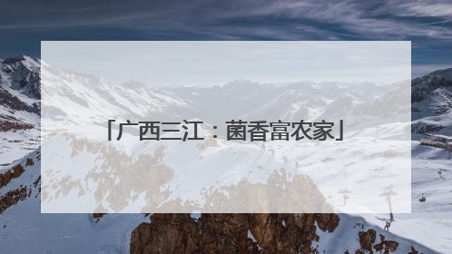 广西三江：菌香富农家
