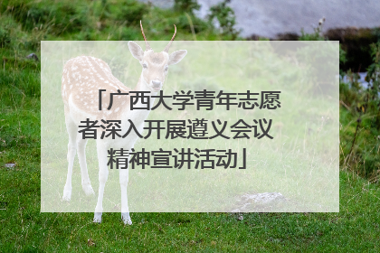 广西大学青年志愿者深入开展遵义会议精神宣讲活动