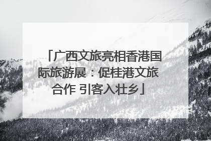 广西文旅亮相香港国际旅游展：促桂港文旅合作 引客入壮乡
