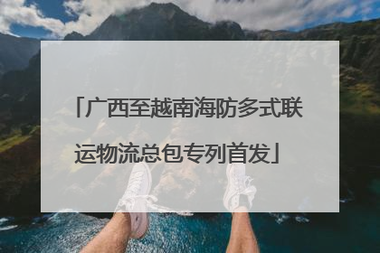 广西至越南海防多式联运物流总包专列首发