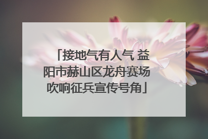 接地气有人气 益阳市赫山区龙舟赛场吹响征兵宣传号角