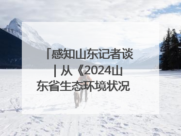感知山东记者谈｜从《2024山东省生态环境状况公报》看美丽山东建设的“成绩单”与“任务书”