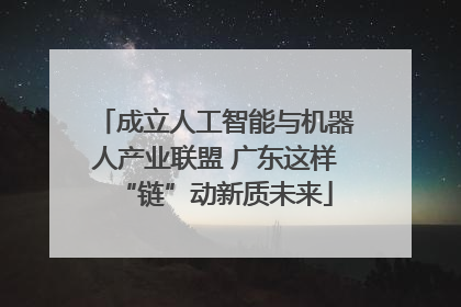 成立人工智能与机器人产业联盟 广东这样“链”动新质未来
