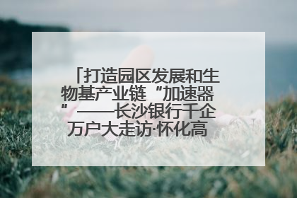打造园区发展和生物基产业链“加速器”——长沙银行千企万户大走访·怀化高新区、生物基产业链专场活动举行